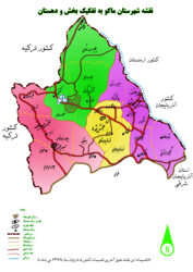 نقشه شهرستان ماکو