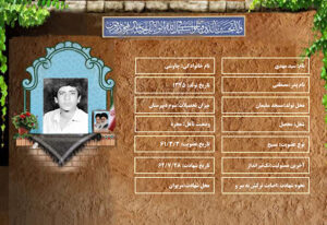 شهید سرافراز سید مهدی چاوشی