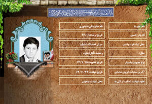 شهید سرافراز علیرضا دستوری