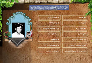 شهید سرافراز علیرضا یزدی