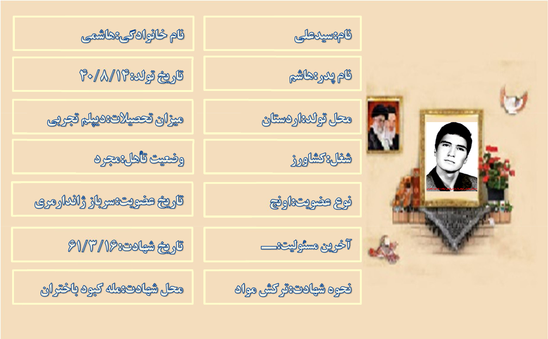 شهید سیدعلی هاشمی
