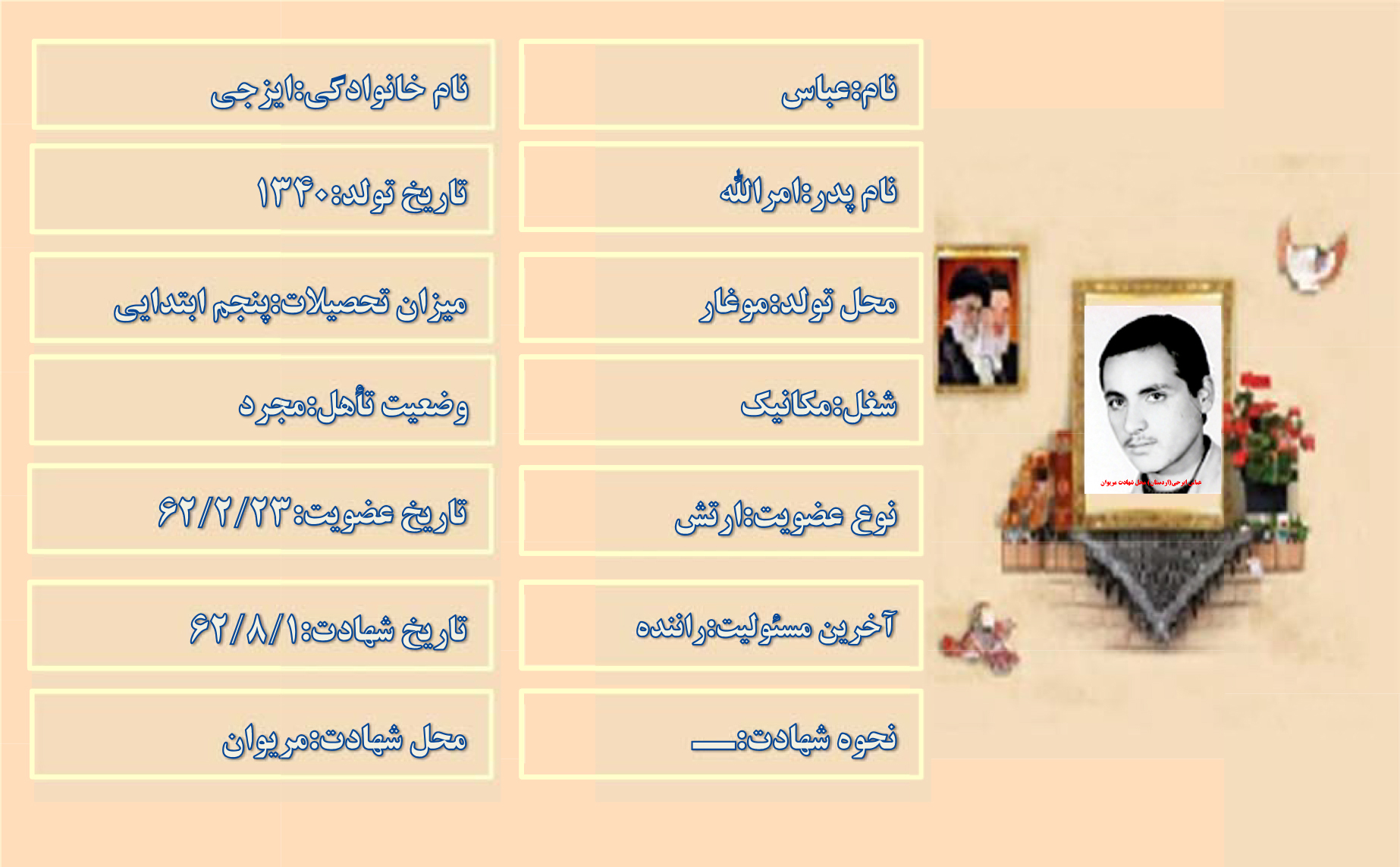 شهید عباس ایزجی
