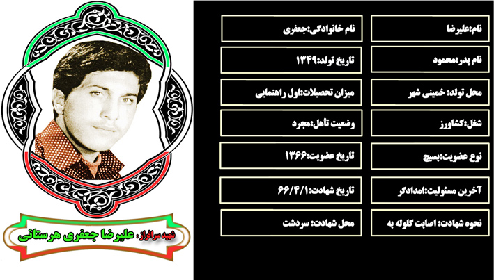 شهید سرافراز عليرضا جعفري شهید سرافراز عليرضا جعفري