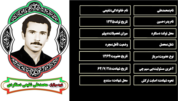 شهید سرافراز محمدعلي شفيعي شهید سرافراز محمدعلي شفيعي