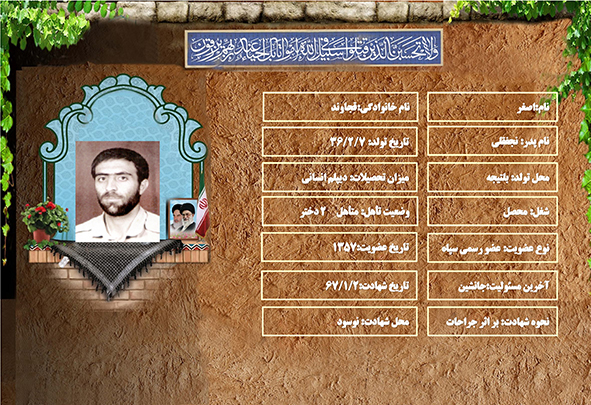 شهید سرافراز اصغر قجاوند شهید سرافراز اصغر قجاوند