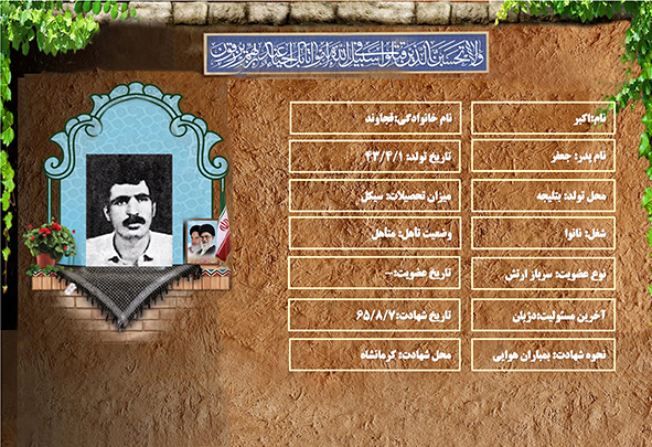 شهید سرافراز اکبر قجاوند شهید سرافراز اکبر قجاوند