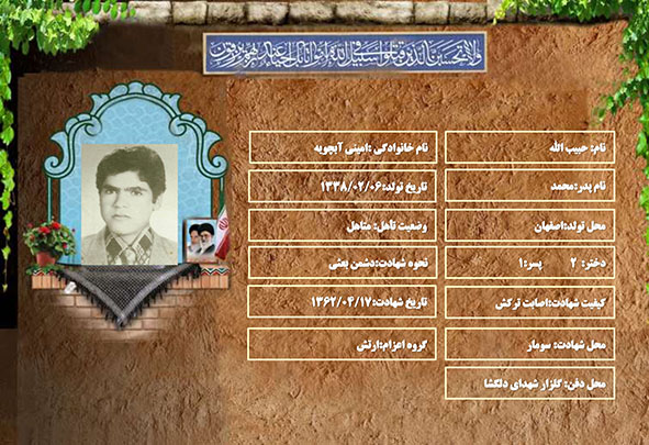 شهید سرافراز حبیب الله امینی آبچویه شهید سرافراز حبیب الله امینی آبچویه
