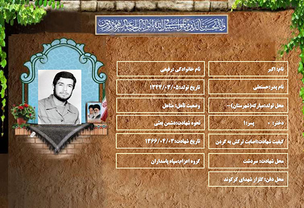 شهید سرافراز اکبر رفیعی شهید سرافراز اکبر رفیعی