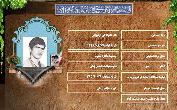 شهید سرافراز اسماعیل رضوانی شهید سرافراز اسماعیل رضوانی