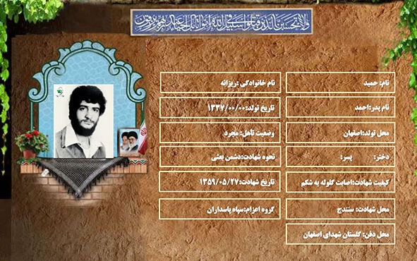 شهید سرافراز حمید ریزانه شهید سرافراز حمید ریزانه