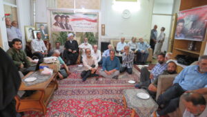مراسم منزل شهید مجید حمزه حسین آبادی